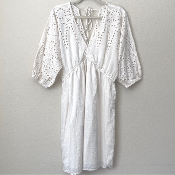 lovestitch Dresses & Skirts - NEW Lovestitch Eyelet Lace Boho Peasant Dress